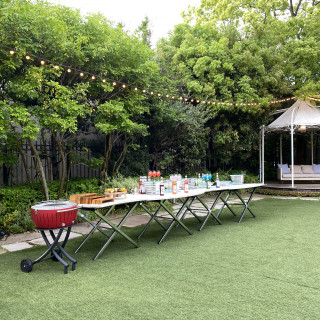 BBQもできるガーデン
