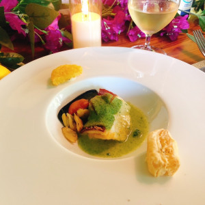 コース料理　魚料理|748214さんのフサキビーチリゾート ホテル＆ヴィラズ（クチュールナオコ ウエディング）の写真(2436987)