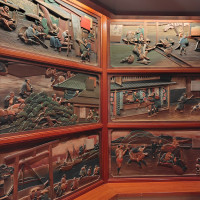 披露宴会場「牛若」の前室の壁画