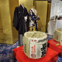 鏡割りの実物の展示