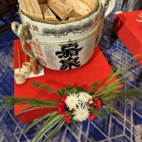 実際に鏡割りを体験できました