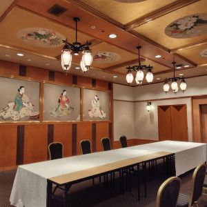 披露宴会場「元禄」日本画が間近で見れて嬉しいお部屋|748252さんのホテル雅叙園東京の写真(2456516)
