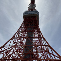 屋上のバーから見える東京タワー