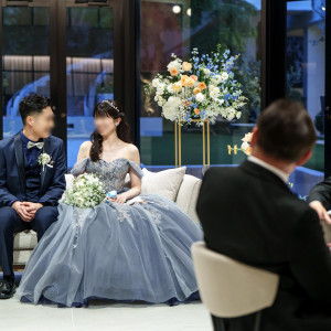 お色直し後。夜はまた違う雰囲気になります。|748293さんのニーズ青山 by T&G WEDDING (旧 青山迎賓館)の写真(2441450)