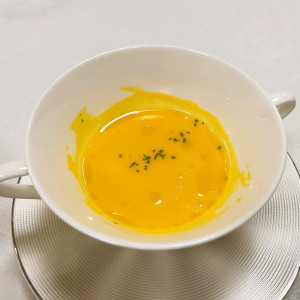 前菜スープ（試食用）|748319さんのアルフォンソ ロイヤルチェスター前橋（ALFONSO ROYAL CHESTER MAEBASHI）の写真(2437581)