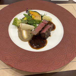 お肉にかかっているソースがおいしかったです|748322さんのアニヴェルセル江坂（新大阪）の写真(2437424)