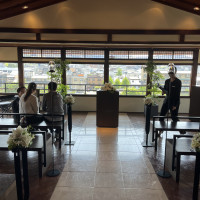 バージンロードからの光景