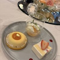 装花とデザート