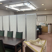四柱神社の親族控札（手前新婦側、奥は新郎側）