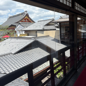 披露宴会場からの景色|748611さんのKOTOWA 京都 中村楼（コトワ キョウト ナカムラロウ）の写真(2439293)