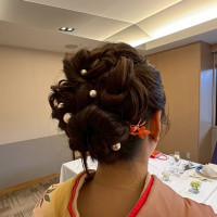 ヘアセットをしてもらった（ゲスト）