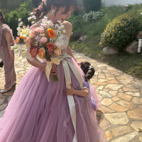 ラプンツェルをイメージしたドレス髪型です！
