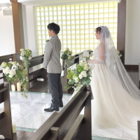 透明感ある挙式会場！ファーストミートも感動的でした！