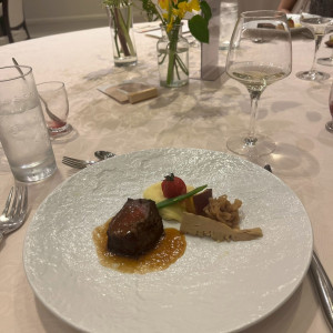 コース料理はゲストからも好評でした！|748692さんのパラッツォ ドゥカーレ 麻布 （Palazzo Ducale AZABU）の写真(2440112)