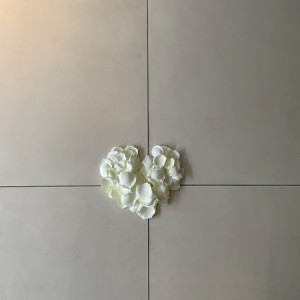 フラワーシャワーの花びらでスタッフの方が作ってくれました。|748692さんのパラッツォ ドゥカーレ 麻布 （Palazzo Ducale AZABU）の写真(2440110)
