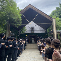 挙式終了後の様子