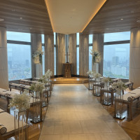 新郎新婦が見やすいような参列席