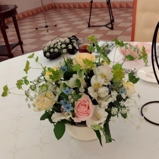 テーブルの装花