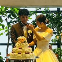 ウエディングケーキが豪華で良かった。