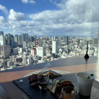 メイン料理と景色
