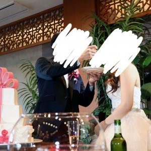 ケーキ|748760さんのNIHO -Dramatic scene wedding-（ニホ ドラマティックシーンウエディング）の写真(2440751)