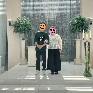 スタッフの方に撮ってもらいました。
すごく素敵な場所でした。