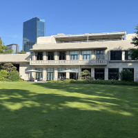 記念撮影できる庭