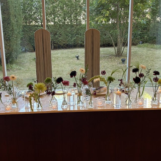 披露宴会場メインテーブル