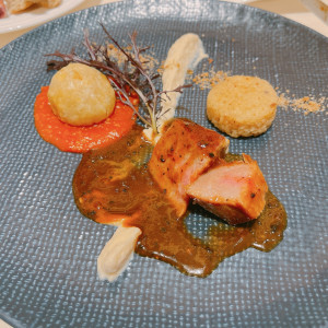 国産牛フィレ肉のステーキとミートパイ
焼きリゾット添え|748835さんのノートルダム大阪ONE/FIVESTAR WEDDINGの写真(2452463)