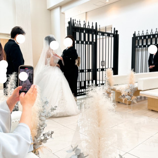 挙式会場のチャペル
入場時の様子