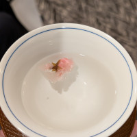親族控室で出された桜湯