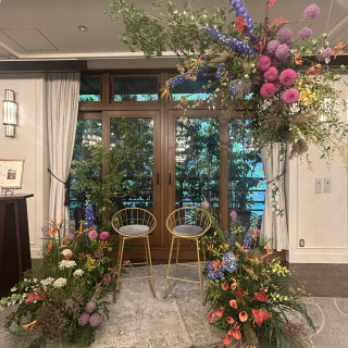 高砂のお花が色とりどり
バックには緑がはえる