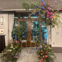 高砂のお花が色とりどり
バックには緑がはえる