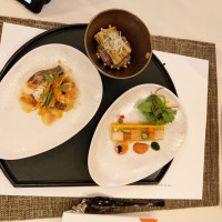 新郎のワンプレと料理