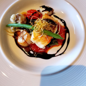 ホタテ等、魚料理|748965さんのシェラトン都ホテル大阪の写真(2546787)