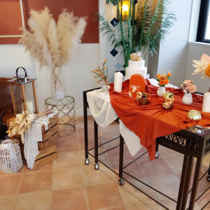 披露宴会場前の飾り|748965さんのル・センティフォーリア大阪(クラウディアホールディングスグループ)の写真(2535451)