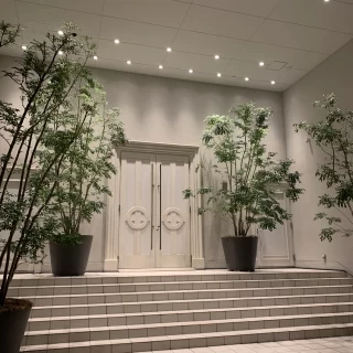 挙式会場から出たところ