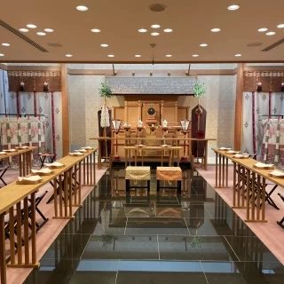 会場2階の神殿