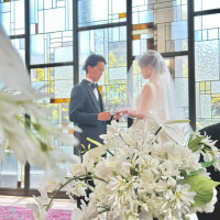指輪交換の写真