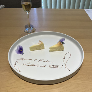 試食のケーキ|749236さんのMIRAIE Wedding（ミライエウエディング）の写真(2444279)