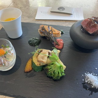 試食をワンプレートで出してくれました。これだけでもお腹溜まる