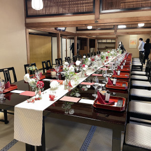 テーブル演出|749544さんのFOREST TERRACE 明治神宮・桃林荘の写真(2445579)