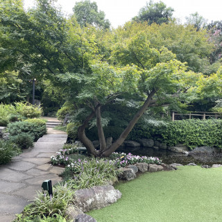 チャペル外の通路（中庭）