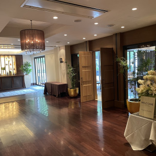 披露宴会場までの通路・入り口