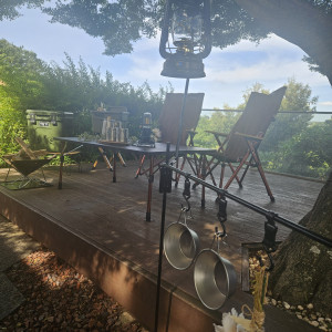 自身で持ち込んだキャンプ演出。|749571さんのTHE ORIENTAL TERRACE HIDEAWAY（ジオリエンタルテラス ハイダウェイ）の写真(2445802)