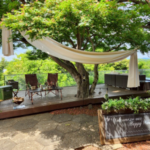 自身で持ち込んでキャンプディスプレイ。|749571さんのTHE ORIENTAL TERRACE HIDEAWAY（ジオリエンタルテラス ハイダウェイ）の写真(2445800)