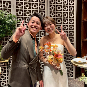 ブーケ、ブートニアは持ち込み|749573さんのWITH THE STYLE FUKUOKA（ウィズ ザ スタイル フクオカ）の写真(2445819)