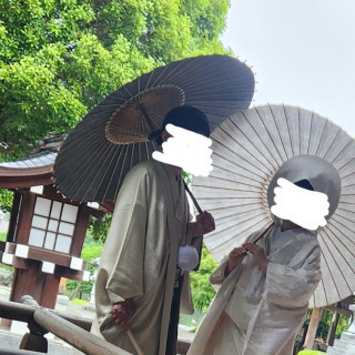 松屋本館さまの近くにある、出水神社にて神前式