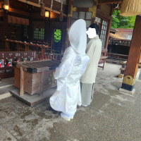 松屋本館さまの近くにある、出水神社にて神前式