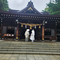 松屋本館さまの近くにある、出水神社にて神前式